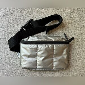CALPAK Luka Mini Belt Bag Fanny Pack in Gunmetal